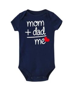 mom dad love romper