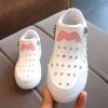 The Kidling's Rhinestone Children Sneakers LED Shoe-White