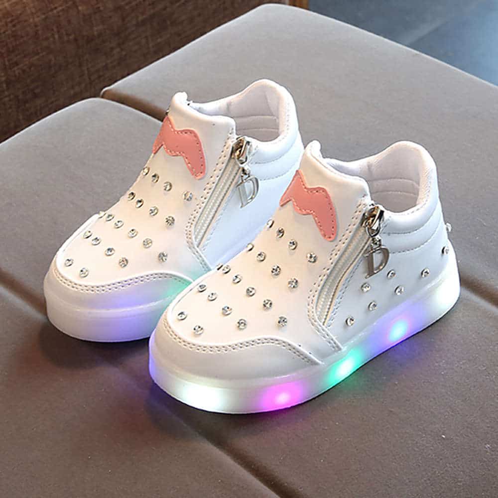 UncleJerry Glowing LED Sneakers With Wings For Kids Usb Charging Cable  Rechargeable And Fun With Fur Inside 210329 From Bai09, $17.85 | DHgate.Com