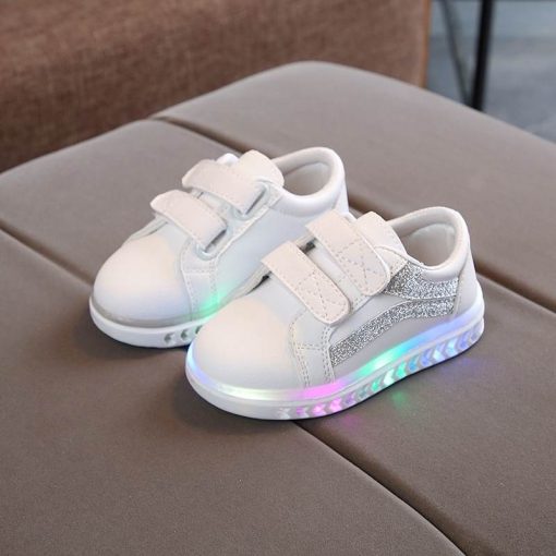 The Kidling's White LED Shoe