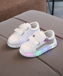 The Kidling's White LED Shoe