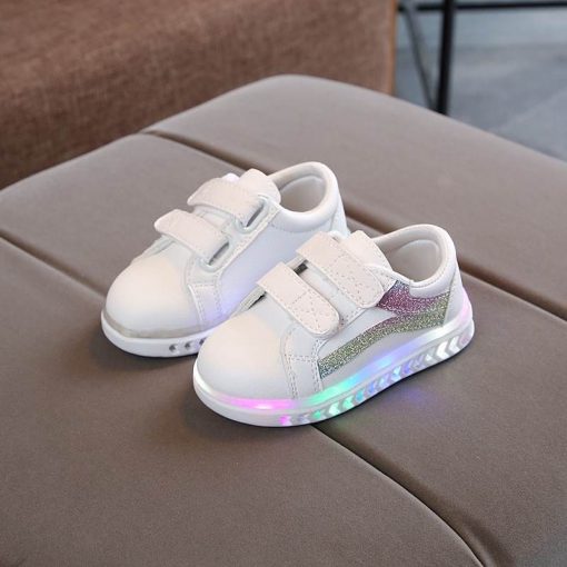 The Kidling's White LED Shoe