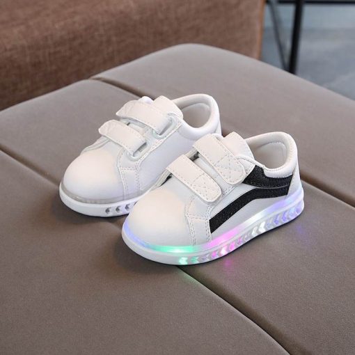 The Kidling's White LED Shoe